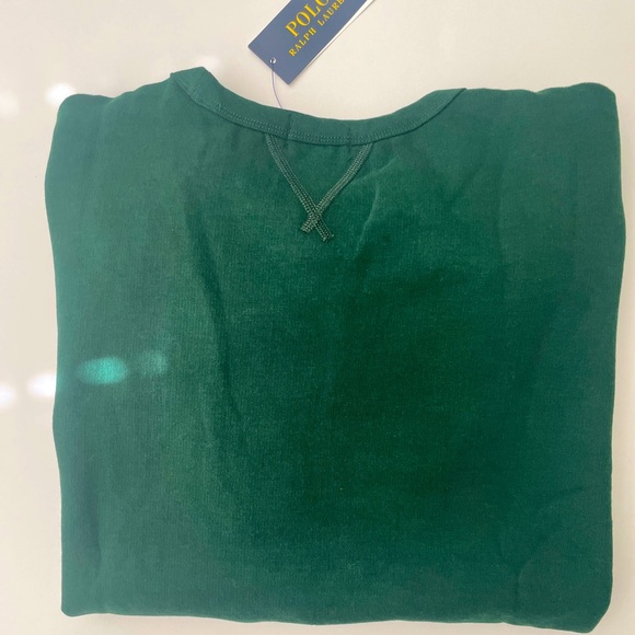 Polo Ralph Lauren Fleece Crew Sweatshirt Green - Picture 4 of 4